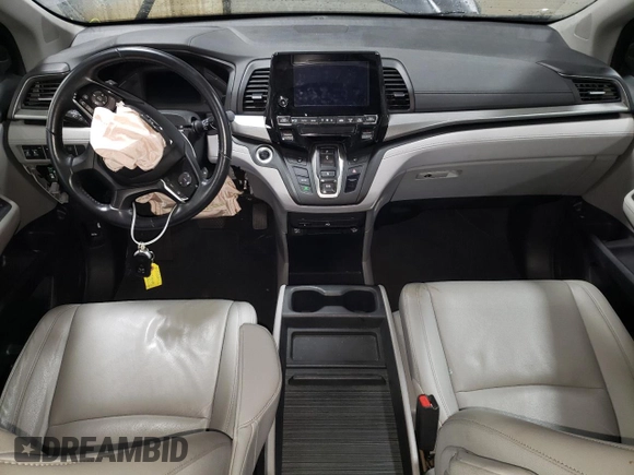 2018 Honda Odyssey EX-L with VIN 5FNRL6H71JB050444, listed as a Copart auction lot 87472554 with 102,667 mi miles and Salvage Title. Bid and sale history available at carsss.com. Image 8.