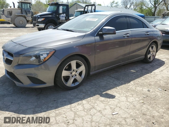 2016 Mercedes-Benz CLA 250 with VIN WDDSJ4EB4GN379370, listed as a Copart auction lot 53636045 with 132,813 mi miles and Salvage Title. Bid and sale history available at DreamBid. Image 1.
