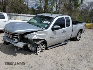 2012 GMC Sierra 1500 SLE with VIN 1GTR1VE08CZ169631, listed as a Copart auction lot 48339485 with 153,816 mi miles and Salvage title. Bid and sale history available at DreamBid. Image 1.