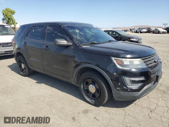 2017 Ford Police Interceptor Utility with VIN 1FM5K8AR5HGA24319, listed as a Copart auction lot 62778735 with 148,311 mi miles and Salvage title. Bid and sale history available at DreamBid. Image 4.