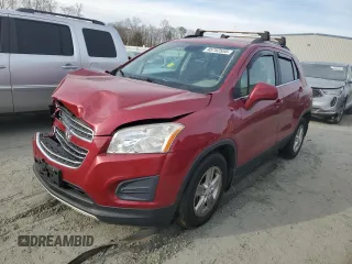2015 Chevrolet Trax LT with VIN KL7CJLSB4FB099233, listed as a Copart auction lot 45752555 with 78,326 mi miles and Salvage Title. Bid and sale history available at carsss.com. Image 1.