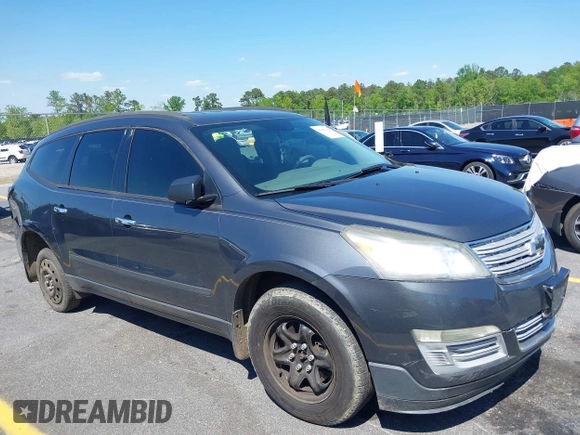 2013 Chevrolet Traverse LS with VIN 1GNKRFKD4DJ116262, listed as a IAAI auction lot 41986384 with 207,213 mi miles. Bid and sale history available at carsss.com. Image 1.