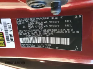 2014 Toyota Sienna SE with VIN 5TDXK3DC2ES518694, listed as a Copart auction lot 45270805 with 170,824 mi miles and Salvage Title. Bid and sale history available at DreamBid. Image 13.