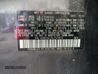 2020 Subaru Outback Limited z VIN 4S4BTALC5L3151815, wystawiony jako Copart lot #57943535 z przebiegiem 55 599 mil mil oraz Szkoda całkowita • Salvage title. Historia ofert i sprzedaży dostępna na DreamBid. Obrazek 13.