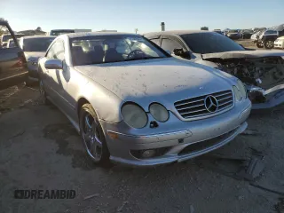 2001 Mercedes-Benz CL AMG with VIN WDBPJ73J71A015789, listed as a Copart auction lot 47043564 with Not Provided miles and Salvage Title. Bid and sale history available at carsss.com. Image 4.