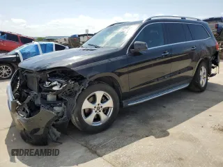 2017 Mercedes-Benz GLS 450 with VIN 4JGDF6EE7HA985714, listed as a Copart auction lot 53580884 with 87,158 mi miles and Salvage Title. Bid and sale history available at DreamBid. Image 1.