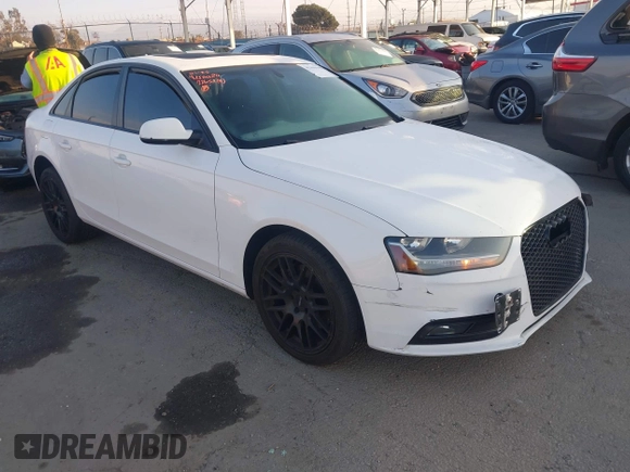 2014 Audi A4 Premium with VIN WAUAFAFL2EN024639, listed as a IAAI auction lot 41444440 with 149,547 mi miles. Bid and sale history available at carsss.com. Image 1.