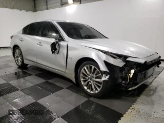 2018 Infiniti Q50 2.0t LUXE with VIN JN1CV7AP3JM240319, listed as a Copart auction lot 52751455 with 74,837 mi miles and Clean Title. Bid and sale history available at carsss.com. Image 4.