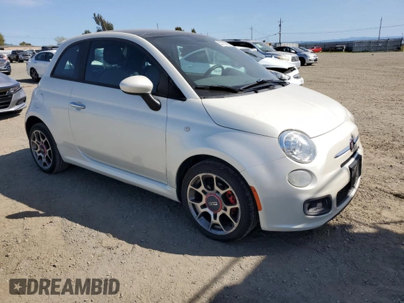 2013 FIAT 500 Sport with VIN 3C3CFFBR4DT624388, listed as a Copart auction lot 52713795 with 106,420 mi miles and Clean Title. Bid and sale history available at carsss.com. Image 4.