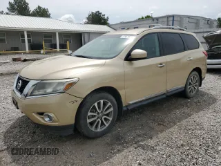 2013 Nissan Pathfinder SL with VIN 5N1AR2MN0DC647347, listed as a Copart auction lot 55679735 with 136,956 mi miles and Clean Title. Bid and sale history available at carsss.com. Image 1.