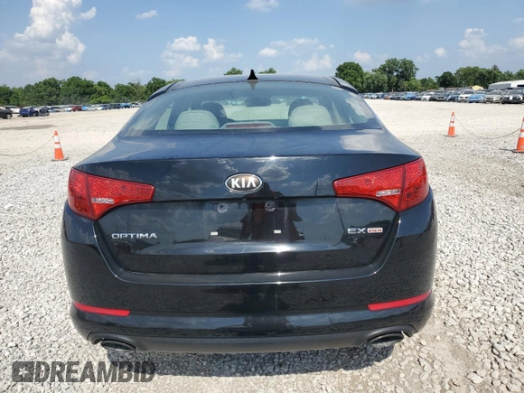2013 Kia Optima EX with VIN 5XXGN4A77DG228133, listed as a Copart auction lot 62207925 with 122,289 mi miles and Salvage title. Bid and sale history available at DreamBid. Image 6.