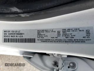 2022 Ram 1500 Big Horn with VIN 1C6RREMT2NN480011, listed as a Copart auction lot 46630725 with 77,951 mi miles and Salvage Title. Bid and sale history available at carsss.com. Image 13.