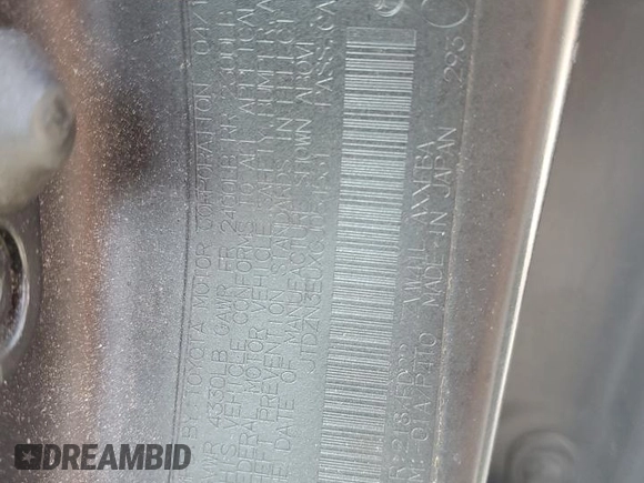 2016 Toyota Prius Two z VIN JTDZN3EUXGJ054531, wystawiony jako Copart lot #59105225 z przebiegiem Nie podano mil oraz Czysty tytuł • Clean title. Historia ofert i sprzedaży dostępna na DreamBid. Obrazek 12.