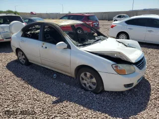 2008 Kia Spectra EX with VIN KNAFE122485556713, listed as a Copart auction lot 70048794 with 0 mi miles and Non Repairable. Bid and sale history available at carsss.com. Image 4.