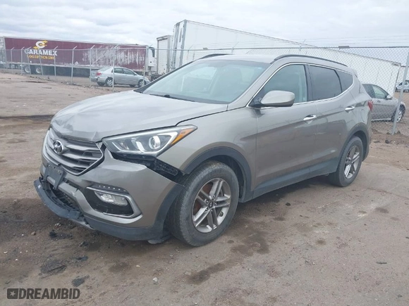 2017 Hyundai Santa Fe Sport 2.4L with VIN 5XYZU3LB0HG424780, listed as a IAAI auction lot 41878679 with 112,739 mi miles. Bid and sale history available at carsss.com. Image 2.