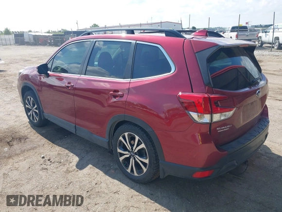 2020 Subaru Forester Limited with VIN JF2SKAUC3LH593437, listed as a IAAI auction lot 42358746 with 65,728 mi miles and . Bid and sale history available at DreamBid. Image 3.