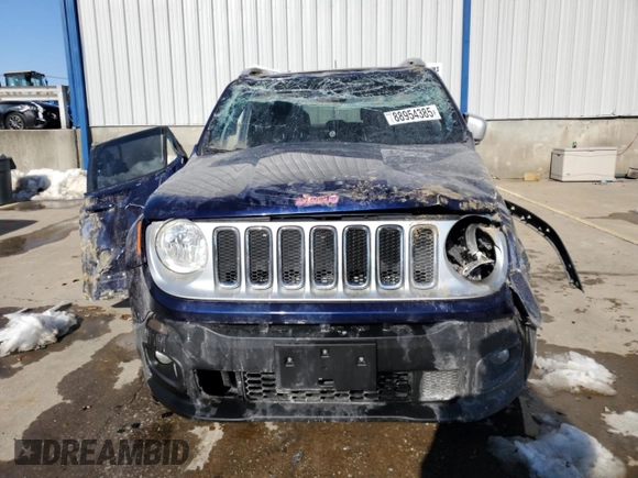 2018 Jeep Renegade Limited с VIN ZACCJBDB3JPH43930, выставлен на аукционе Copart как лот 88954385 с пробегом 35 112 миль миль и Списание • Salvage title. История ставок и продаж доступна на DreamBid. Изображение 5.