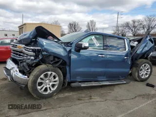 2024 Chevrolet Silverado 1500 LTZ with VIN 1GCUDGEL8RZ150125, listed as a Copart auction lot 48212905 with Not Provided miles and Salvage Title. Bid and sale history available at DreamBid. Image 1.