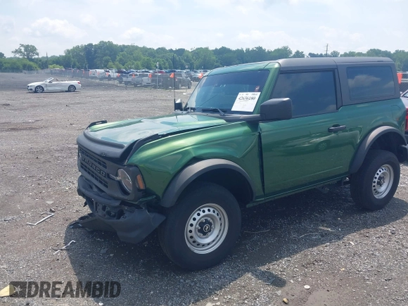 2022 Ford Bronco with VIN 1FMDE5AP3NLB62959, listed as a IAAI auction lot 42636180 with 33,827 mi miles and . Bid and sale history available at DreamBid. Image 2.