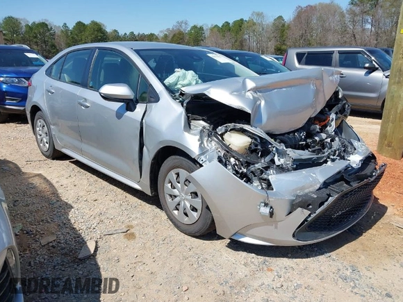 2020 Toyota Corolla L with VIN JTDDPRAE1LJ008277, listed as a IAAI auction lot 41874417 with 24,419 mi miles. Bid and sale history available at carsss.com. Image 1.