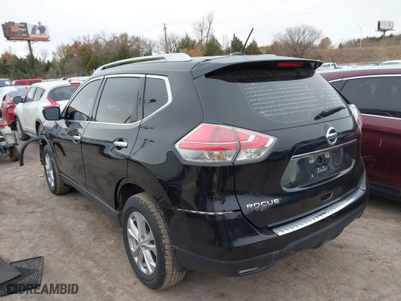 2016 Nissan Rogue S with VIN KNMAT2MV9GP725983, listed as a IAAI auction lot 41049376 with 139,750 mi miles. Bid and sale history available at carsss.com. Image 3.