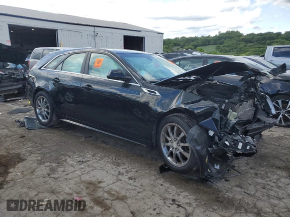 2014 Cadillac CTS with VIN 1G6DH8E3XE0134312, listed as a Copart auction lot 61556874 with 77,194 mi miles and Salvage Title. Bid and sale history available at DreamBid. Image 4.