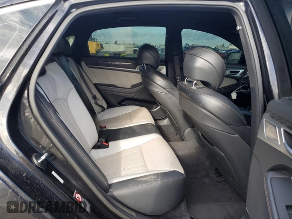 2018 Genesis G80 Sport z VIN KMHGN4JB3JU243749, wystawiony jako Copart lot #49339915 z przebiegiem 80 735 mil mil oraz Szkoda całkowita • Salvage title. Historia ofert i sprzedaży dostępna na DreamBid. Obrazek 10.