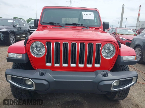 2018 Jeep Wrangler Unlimited Sahara z VIN 1C4HJXEG4JW316496, wystawiony jako IAAI lot #42437607 z przebiegiem 46 861 mil mil oraz . Historia ofert i sprzedaży dostępna na DreamBid. Obrazek 12.