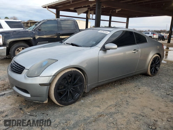 2006 Infiniti G35 Coupe with VIN JNKCV54EX6M719886, listed as a Copart auction lot 85288344 with 102,537 mi miles and Salvage Title. Bid and sale history available at carsss.com. Image 1.