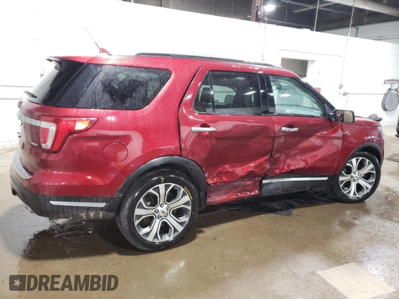 2019 Ford Explorer Platinum with VIN 1FM5K8HT7KGA78276, listed as a Copart auction lot 60153105 with 67,394 mi miles and Salvage title. Bid and sale history available at DreamBid. Image 3.