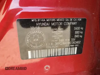 2019 Hyundai Accent SE with VIN 3KPC24A31KE063402, listed as a Copart auction lot 76991814 with 86,248 mi miles and Salvage Title. Bid and sale history available at carsss.com. Image 12.
