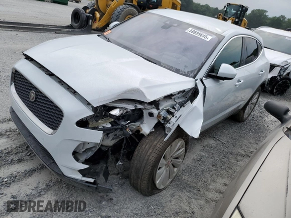 2018 Jaguar E-Pace S z VIN SADFJ2FX0J1Z02042, wystawiony jako Copart lot #59699845 z przebiegiem 53 652 mil mil oraz Czysty tytuł • Clean title. Historia ofert i sprzedaży dostępna na DreamBid. Obrazek 1.