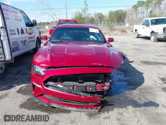 2018 Ford Mustang EcoBoost with VIN 1FA6P8TH7J5118689, listed as a IAAI auction lot 41635140 with 110,579 mi miles and . Bid and sale history available at carsss.com. Image 12.
