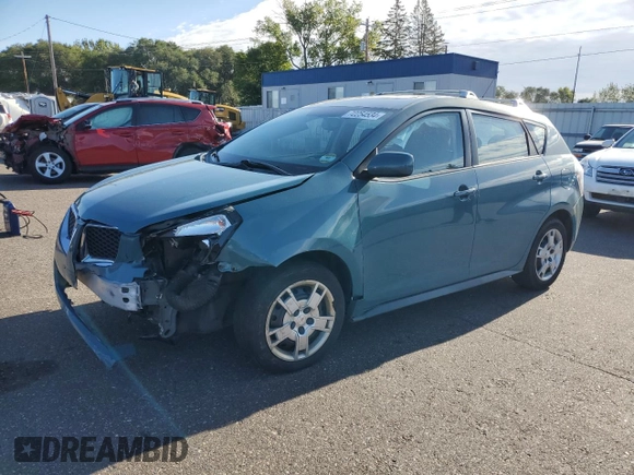 2009 Pontiac Vibe with VIN 5Y2SM67099Z444332, listed as a Copart auction lot 72254534 with 134,693 mi miles and Salvage Title. Bid and sale history available at carsss.com. Image 1.