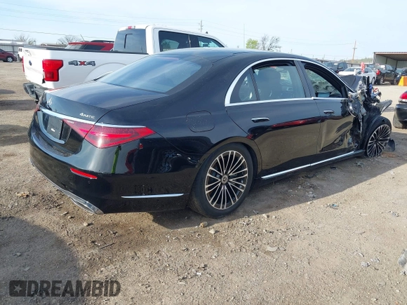 2024 Mercedes-Benz S 580e with VIN W1K6G6KB2RA261358, listed as a IAAI auction lot 41921261 with 10,845 mi miles and . Bid and sale history available at DreamBid. Image 4.