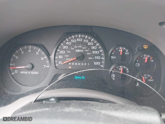 2009 Chevrolet TrailBlazer LT w/1LT with VIN 1GNDS33S992128577, listed as a IAAI auction lot 41912581 with 194,579 mi miles. Bid and sale history available at carsss.com. Image 7.