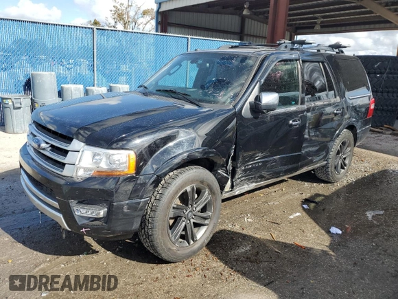 2017 Ford Expedition Platinum with VIN 1FMJU1MT6HEA64718, listed as a Copart auction lot 85048814 with 127,935 mi miles and Salvage title. Bid and sale history available at DreamBid. Image 1.