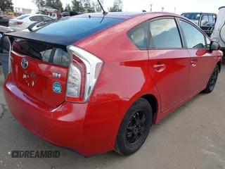2013 Toyota Prius One with VIN JTDKN3DU9D1725010, listed as a IAAI auction lot 41955615 with 266,378 mi miles and . Bid and sale history available at carsss.com. Image 4.