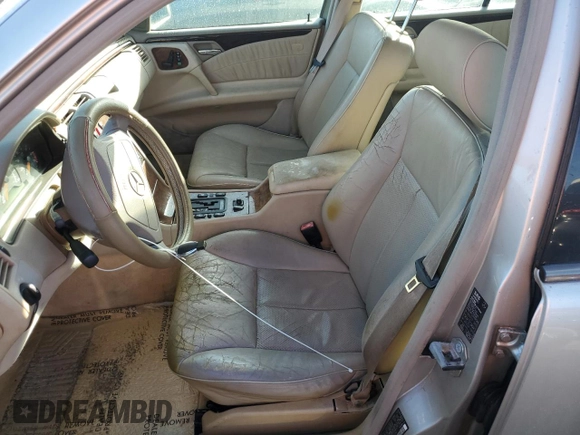 1998 Mercedes-Benz E-Class with VIN WDBJF65F3WA526398, listed as a Copart auction lot 78378434 with 0 mi miles and Salvage Title. Bid and sale history available at carsss.com. Image 7.