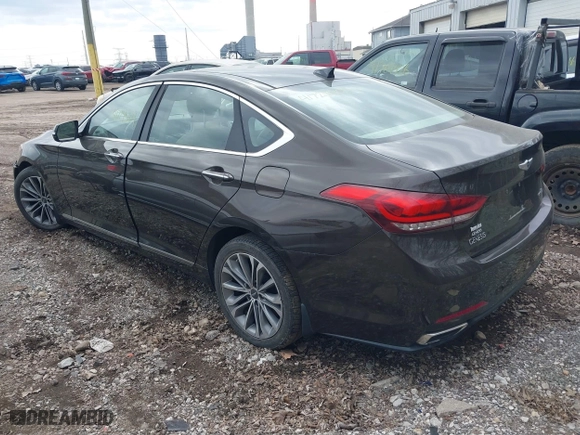 2016 Hyundai Genesis 3.8L with VIN KMHGN4JE9GU110867, listed as a IAAI auction lot 41729504 with 126,247 mi miles. Bid and sale history available at carsss.com. Image 3.