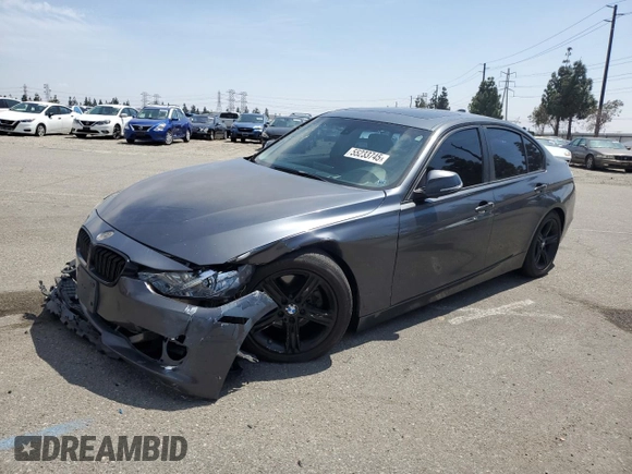 2012 BMW 3 Series 328i with VIN WBA3A5G59CNN65702, listed as a Copart auction lot 55233745 with 150,734 mi miles and Salvage title. Bid and sale history available at DreamBid. Image 1.