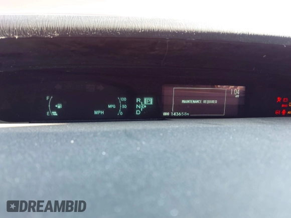 2010 Toyota Prius II with VIN JTDKN3DU8A0122759, listed as a IAAI auction lot 41828520 with 143,658 mi miles. Bid and sale history available at carsss.com. Image 7.