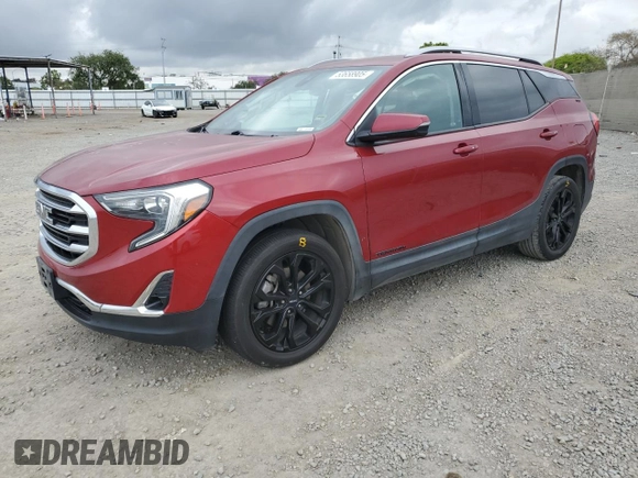 2020 GMC Terrain SLT with VIN 3GKALPEX2LL172598, listed as a Copart auction lot 53658905 with 58,697 mi miles and Salvage title. Bid and sale history available at DreamBid. Image 1.