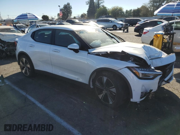 2023 Polestar 2 with VIN YSMED3KA3PL137660, listed as a Copart auction lot 80391494 with 0 mi miles and Salvage Title. Bid and sale history available at carsss.com. Image 4.