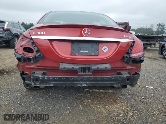 2017 Mercedes-Benz C 300 with VIN 55SWF4KB3HU224146, listed as a Copart auction lot 62603675 with 49,317 mi miles and Salvage title. Bid and sale history available at DreamBid. Image 6.
