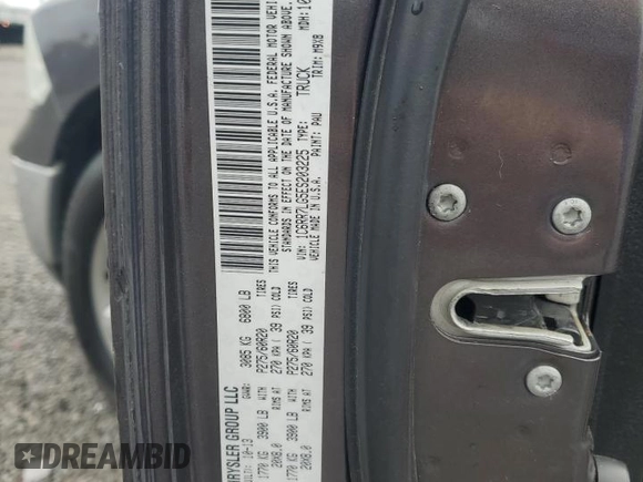 2014 Ram 1500 Big Horn with VIN 1C6RR7LG5ES203225, listed as a Copart auction lot 50434345 with 159,966 mi miles and Salvage title. Bid and sale history available at DreamBid. Image 12.