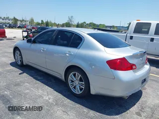 2011 Infiniti G25 Journey with VIN JN1DV6AP2BM602317, listed as a IAAI auction lot 42147414 with 163,757 mi miles. Bid and sale history available at carsss.com. Image 3.