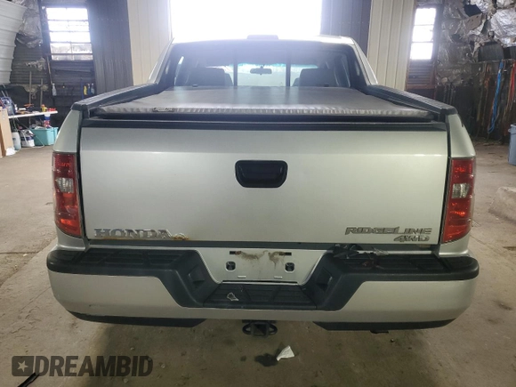 2009 Honda Ridgeline RT with VIN 2HJYK16249H502722, listed as a Copart auction lot 75677144 with 0 mi miles and Salvage Title. Bid and sale history available at carsss.com. Image 6.