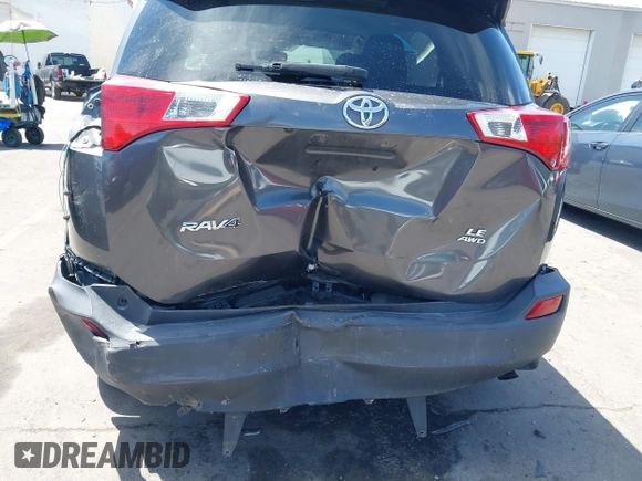 2015 Toyota RAV4 LE with VIN JTMBFREV5FD166614, listed as a IAAI auction lot 42426187 with 110,450 mi miles and . Bid and sale history available at DreamBid. Image 6.