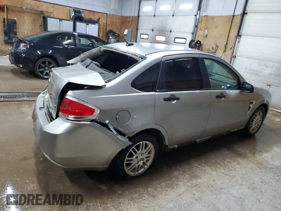 2008 Ford Focus SE with VIN 1FAHP35N28W287814, listed as a Copart auction lot 51842885 with 237,877 mi miles and Clean Title. Bid and sale history available at carsss.com. Image 3.